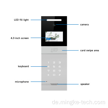 Digitalkamera Nachtsicht Videotürbell -Gegensprechanlage